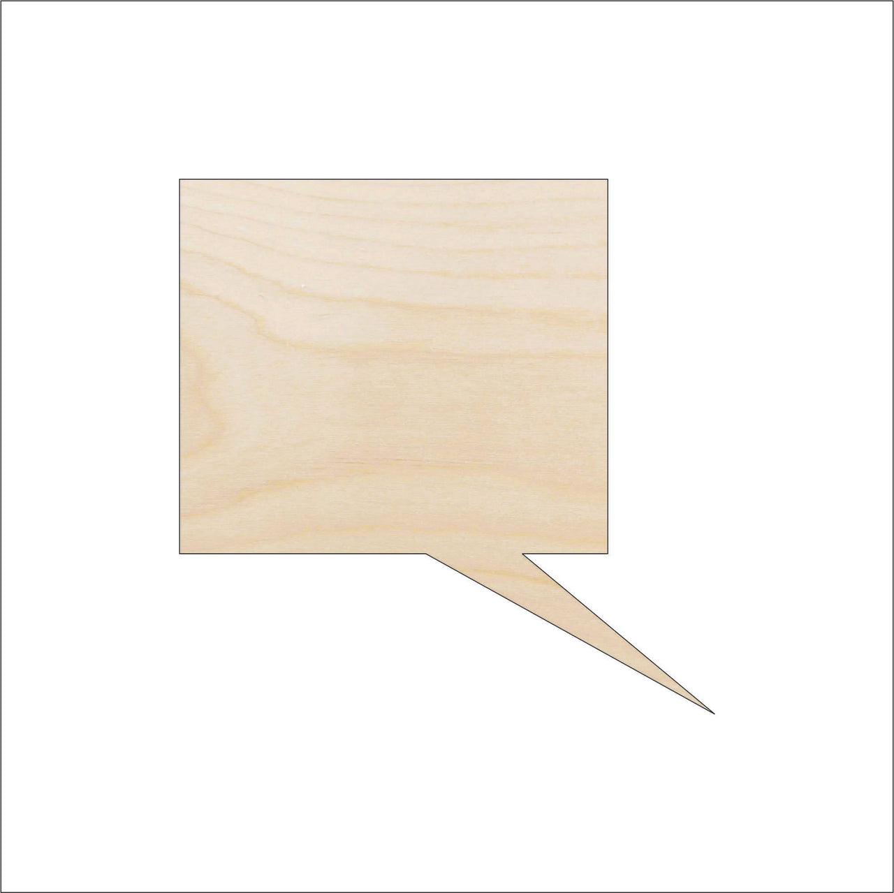 Bubble Wood Craft Shape - Laser Cut Baltic Birch Unfinished DIY Wood Art Supplies WRD68 - The Wood Shape Store