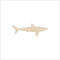 Shark Wood Craft Shape - Laser Cut Baltic Birch Unfinished DIY Wood Art Supplies SEA92 - The Wood Shape Store