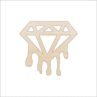 Diamond Wood Craft Shape - Laser Cut Baltic Birch Unfinished DIY Wood Art Supplies XTR32 - The Wood Shape Store