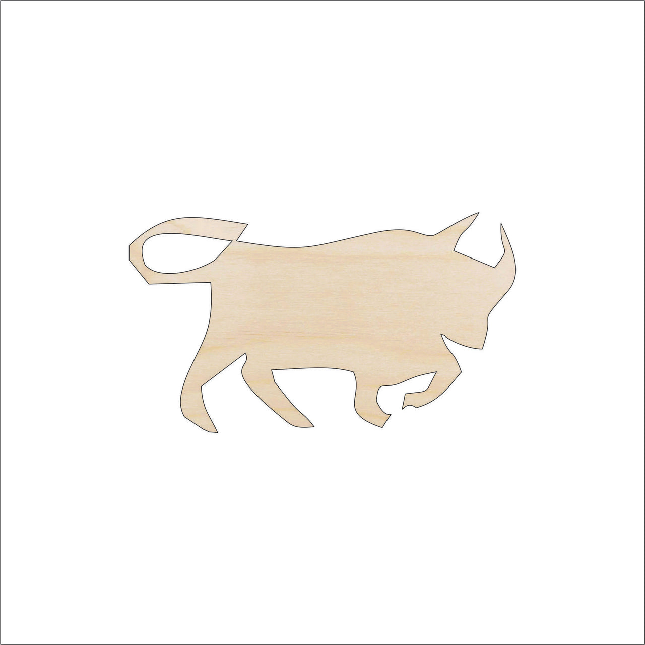 Cow Wood Craft Shape - Laser Cut Baltic Birch Unfinished DIY Wood Art Supplies COW19 - The Wood Shape Store