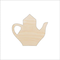 Teapot Wood Craft Shape - Laser Cut Baltic Birch Unfinished DIY Wood Art Supplies FOD99 - The Wood Shape Store