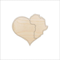 Africa Wood Craft Shape - Laser Cut Baltic Birch Unfinished DIY Wood Art Supplies WLD58 - The Wood Shape Store
