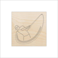 Golf Wood Craft Shape - Laser Cut Baltic Birch Unfinished DIY Wood Art Supplies SPT102 - The Wood Shape Store