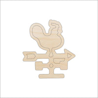 Weather Vane Wood Craft Shape - Laser Cut Baltic Birch Unfinished DIY Wood Art Supplies DCR56 - The Wood Shape Store