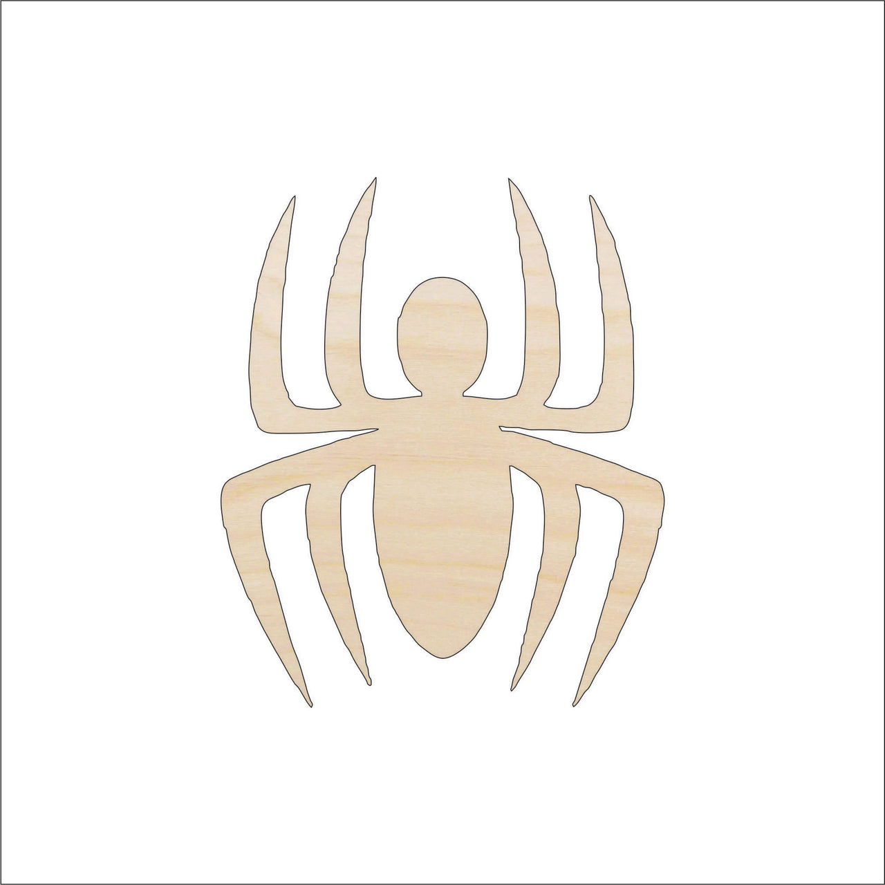 Spider Wood Craft Shape - Laser Cut Baltic Birch Unfinished DIY Wood Art Supplies BUG31 - The Wood Shape Store