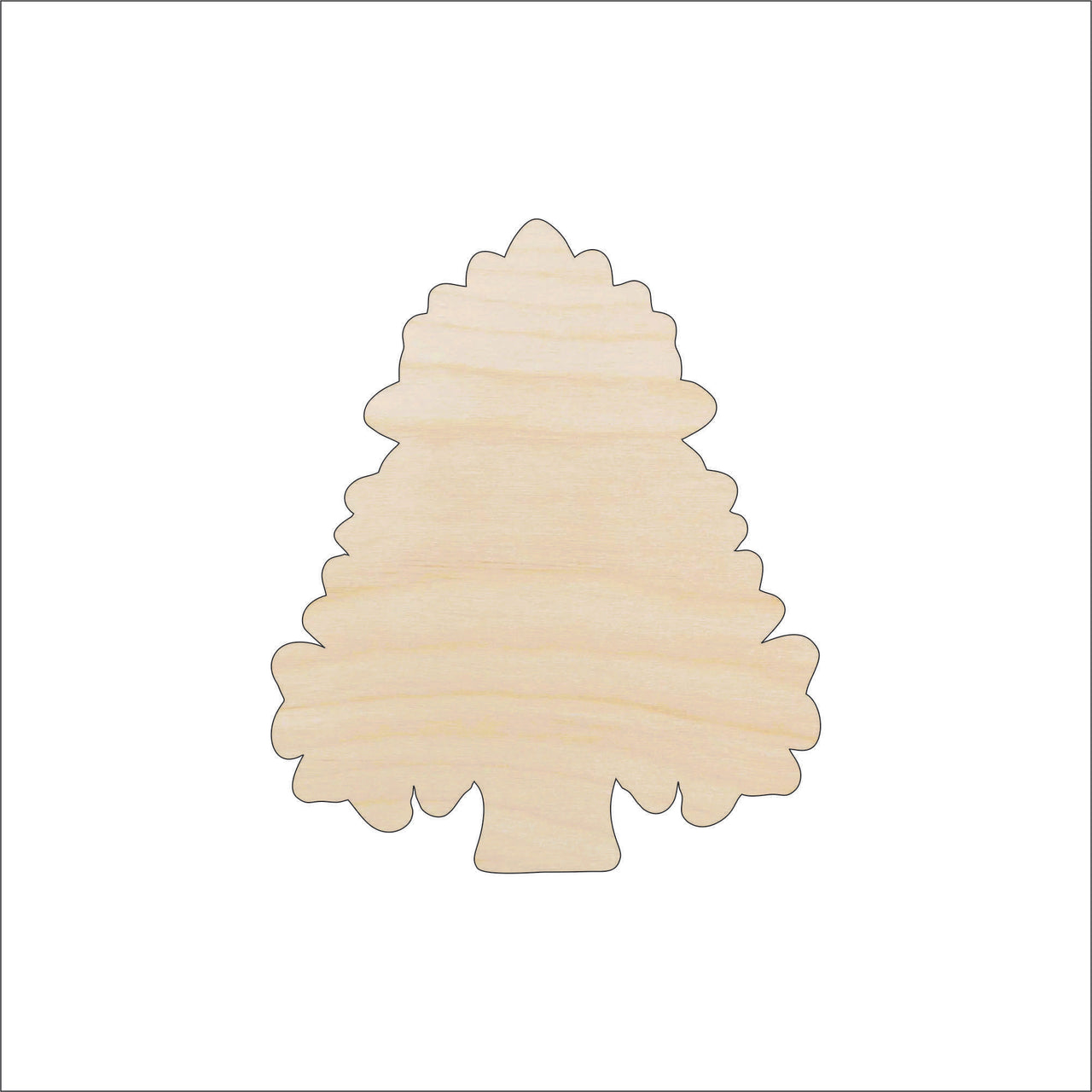 Tree Wood Craft Shape - Laser Cut Baltic Birch Unfinished DIY Wood Art Supplies TRE34 - The Wood Shape Store