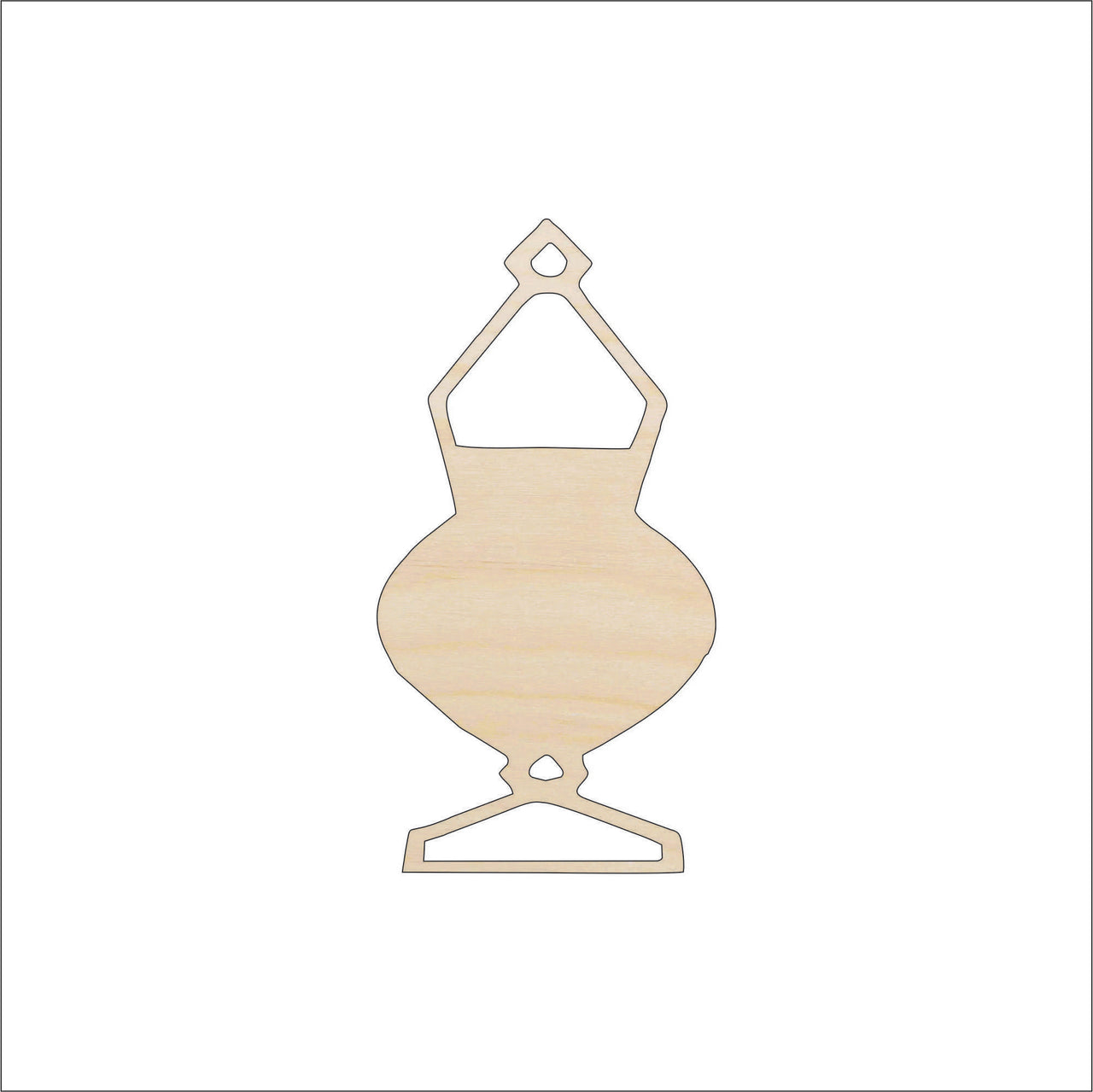 Jar Wood Craft Shape - Laser Cut Baltic Birch Unfinished DIY Wood Art Supplies FOD15 - The Wood Shape Store
