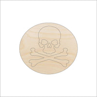 Skull Wood Craft Shape - Laser Cut Baltic Birch Unfinished DIY Wood Art Supplies SKL13 - The Wood Shape Store
