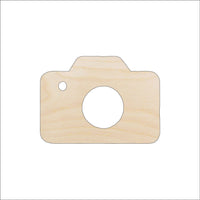 Camera Wood Craft Shape - Laser Cut Baltic Birch Unfinished DIY Wood Art Supplies MVE10 - The Wood Shape Store