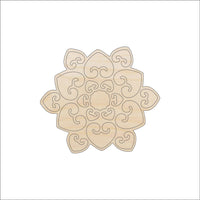 Snowflake Wood Craft Shape - Laser Cut Baltic Birch Unfinished DIY Wood Art Supplies SNW1 - The Wood Shape Store