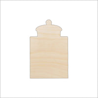 Jar Wood Craft Shape - Laser Cut Baltic Birch Unfinished DIY Wood Art Supplies FOD111 - The Wood Shape Store