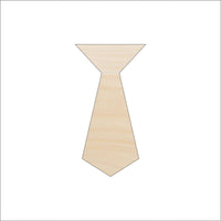 Tie Wood Craft Shape - Laser Cut Baltic Birch Unfinished DIY Wood Art Supplies CLT16 - The Wood Shape Store