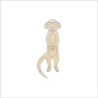 Meerkat Wood Craft Shape – Laser Cut Baltic Birch Unfinished DIY Wood Art Supplies ANML28 - The Wood Shape Store