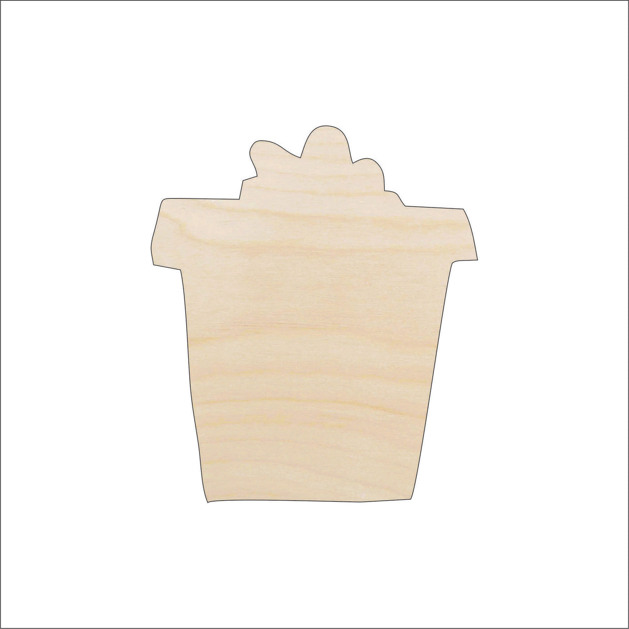 Present Wood Craft Shape - Laser Cut Baltic Birch Unfinished DIY Wood Art Supplies XTR48 - The Wood Shape Store