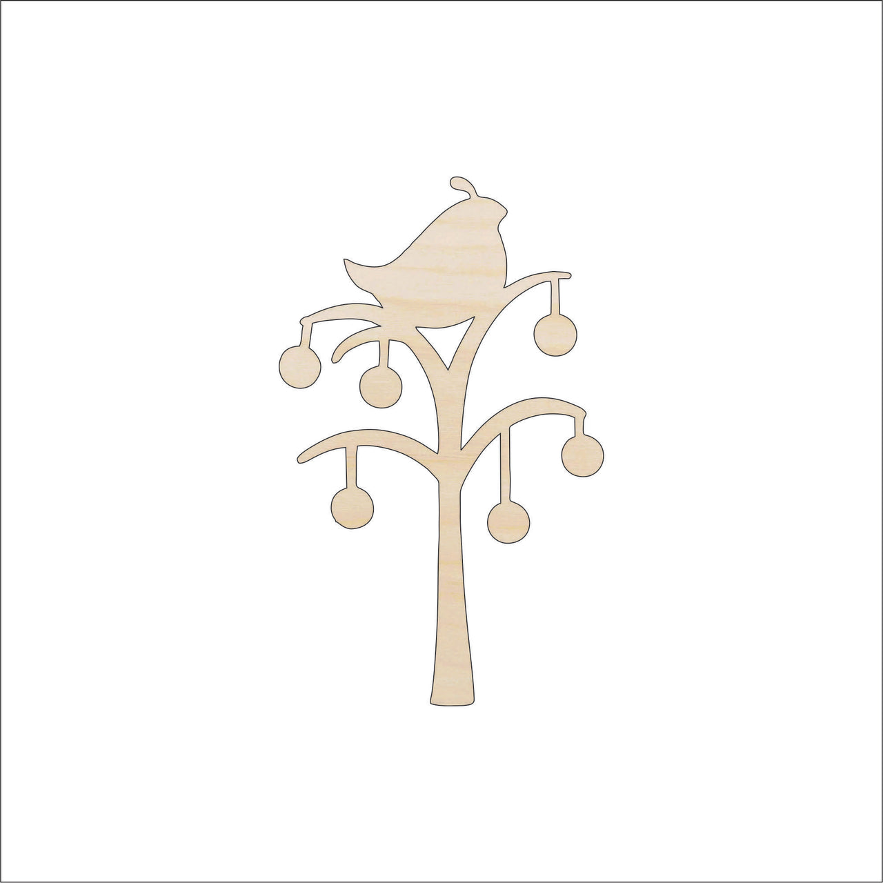 Partridge Wood Craft Shape – Laser Cut Baltic Birch Unfinished DIY Wood Art Supplies XMS150 - The Wood Shape Store