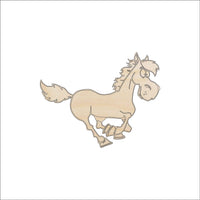 Horse Wood Craft Shape - Laser Cut Baltic Birch Unfinished DIY Wood Art Supplies HRS48 - The Wood Shape Store