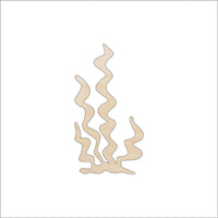 Seaweed Wood Craft Shape - Laser Cut Baltic Birch Unfinished DIY Wood Art Supplies SEA127 - The Wood Shape Store
