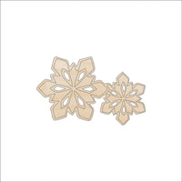 Snowflake Wood Craft Shape - Laser Cut Baltic Birch Unfinished DIY Wood Art Supplies SNW75 - The Wood Shape Store