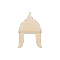 Helmet Wood Craft Shape - Laser Cut Baltic Birch Unfinished DIY Wood Art Supplies CLT109 - The Wood Shape Store