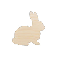Bunny - Wood Craft Shape - Laser Cut Baltic Birch Unfinished DIY Wood Art Supplies BNY35 - The Wood Shape Store