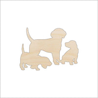 Dog Wood Craft Shape - Laser Cut Baltic Birch Unfinished DIY Wood Art Supplies DOG85 - The Wood Shape Store