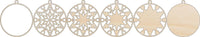 Snowflake 3D Laser Cut Ornament – Baltic Birch Wood Craft Supplies | DIY Wood Ornament Kit DS12 - The Wood Shape Store