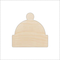 Winter Hat Wood Craft Shape - Laser Cut Baltic Birch Unfinished DIY Wood Art Supplies CLT51 - The Wood Shape Store