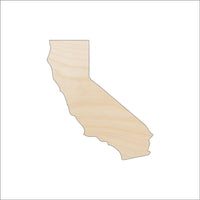California Wood Craft Shape - Laser Cut Baltic Birch Unfinished DIY Wood Art Supplies STAT53 - The Wood Shape Store