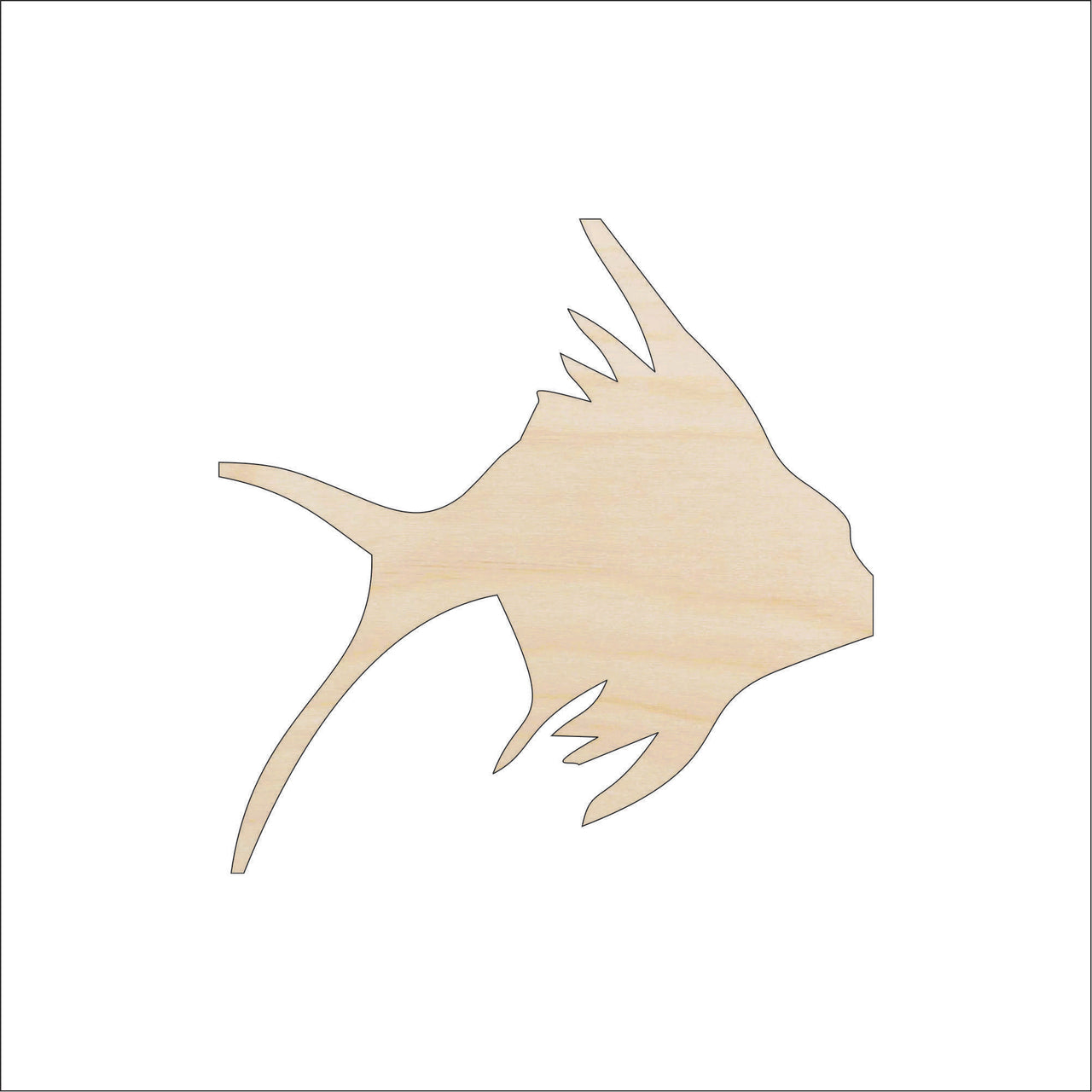 Fish Wood Craft Shape - Laser Cut Baltic Birch Unfinished DIY Wood Art Supplies FSH40 - The Wood Shape Store