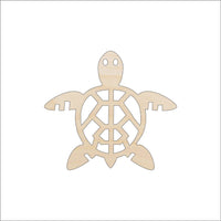 Sea Turtle Wood Craft Shape - Laser Cut Baltic Birch Unfinished DIY Wood Art Supplies REP61 - The Wood Shape Store