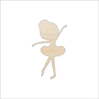 Ballerina Wood Craft Shape - Laser Cut Baltic Birch Unfinished DIY Wood Art Supplies SPT650 - The Wood Shape Store