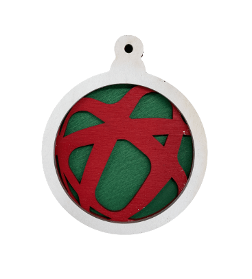 3D Laser Cut Ornament – Baltic Birch Wood Craft Supplies | DIY Wood Ornament Kit DS1 - The Wood Shape Store