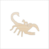 Scorpion Wood Craft Shape - Laser Cut Baltic Birch Unfinished DIY Wood Art Supplies BUG90 - The Wood Shape Store
