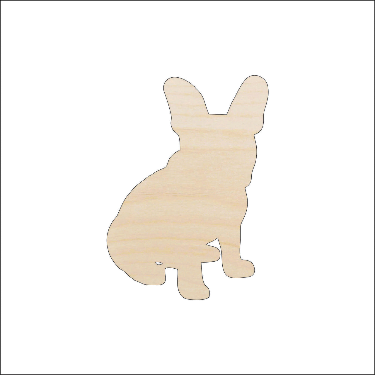 Dog Wood Craft Shape - Laser Cut Baltic Birch Unfinished DIY Wood Art Supplies DOG152 - The Wood Shape Store