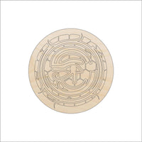 Egyptian Eye Wood Craft Shape - Laser Cut Baltic Birch Unfinished DIY Wood Art Supplies WLD34 - The Wood Shape Store