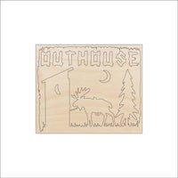 Moose Wood Craft Shape - Laser Cut Baltic Birch Unfinished DIY Wood Art Supplies MUS10 - The Wood Shape Store