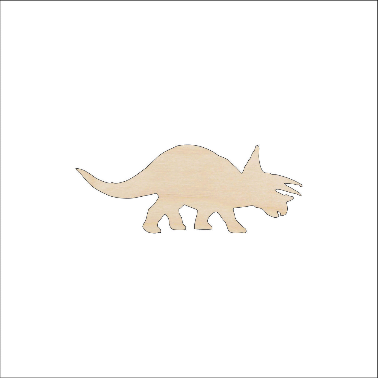 Dinosaur - Wood Craft Shape - Laser Cut Baltic Birch Unfinished DIY Wood Art Supplies DIN17 - The Wood Shape Store