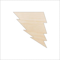 Lightning Bolt Wood Craft Shape - Laser Cut Baltic Birch Unfinished DIY Wood Art Supplies 48 - The Wood Shape Store