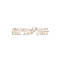 Spring Wood Craft Shape - Laser Cut Baltic Birch Unfinished DIY Wood Art Supplies WRD11 - The Wood Shape Store