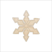 Snowflake Wood Craft Shape - Laser Cut Baltic Birch Unfinished DIY Wood Art Supplies SNW37 - The Wood Shape Store