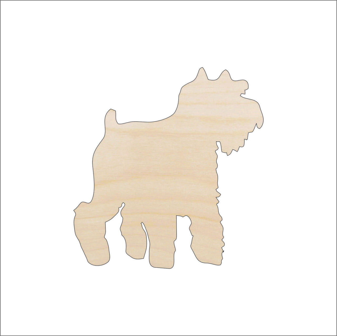 Dog Wood Craft Shape - Laser Cut Baltic Birch Unfinished DIY Wood Art Supplies DOG26 - The Wood Shape Store