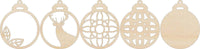 Deer 3D Laser Cut Ornament – Baltic Birch Wood Craft Supplies | DIY Wood Ornament Kit AN26 - The Wood Shape Store