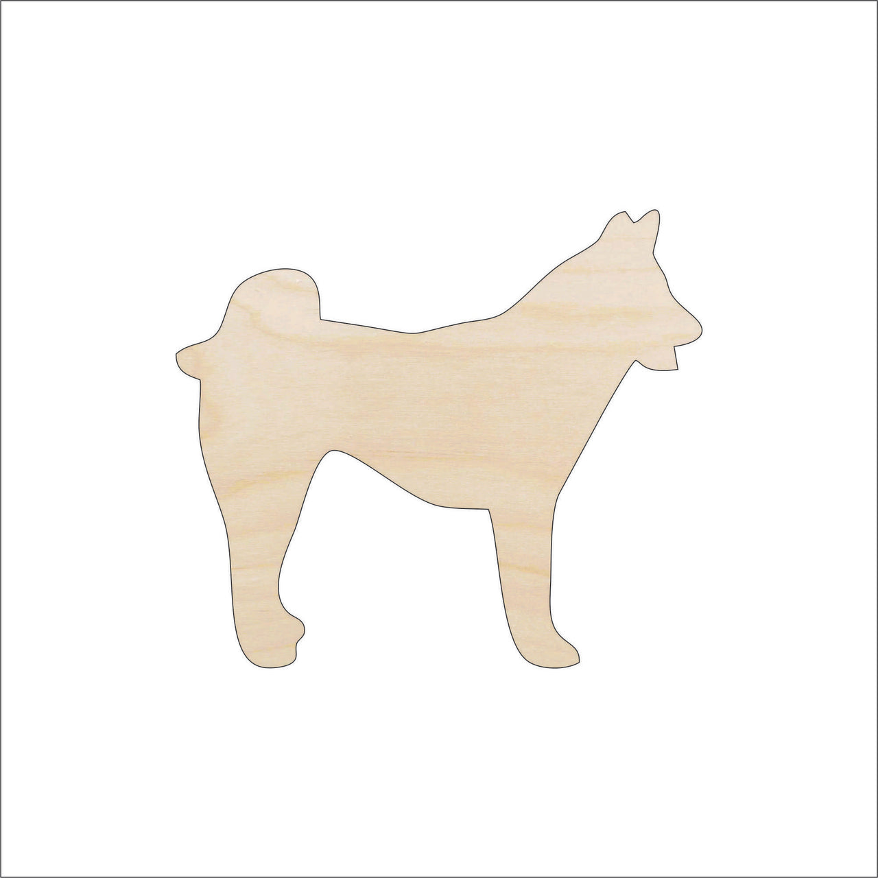 Dog Wood Craft Shape - Laser Cut Baltic Birch Unfinished DIY Wood Art Supplies DOG21 - The Wood Shape Store