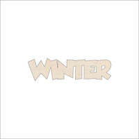 Winter Wood Craft Shape - Laser Cut Baltic Birch Unfinished DIY Wood Art Supplies WRD2 - The Wood Shape Store