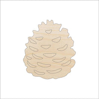 Pinecone Wood Craft Shape - Laser Cut Baltic Birch Unfinished DIY Wood Art Supplies TRE11 - The Wood Shape Store