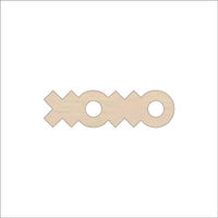 XOXO Wood Craft Shape - Laser Cut Baltic Birch Unfinished DIY Wood Art Supplies WRD131 - The Wood Shape Store