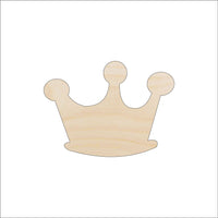 Crown Wood Craft Shape - Laser Cut Baltic Birch Unfinished DIY Wood Art Supplies CLT23 - The Wood Shape Store