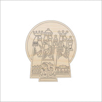 Wise Men Wood Craft Shape - Laser Cut Baltic Birch Unfinished DIY Wood Art Supplies XMS146 - The Wood Shape Store