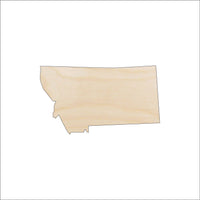 Montana Wood Craft Shape - Laser Cut Baltic Birch Unfinished DIY Wood Art Supplies STAT74 - The Wood Shape Store