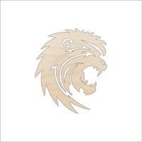 Lion Wood Craft Shape - Laser Cut Baltic Birch Unfinished DIY Wood Art Supplies CAT44 - The Wood Shape Store